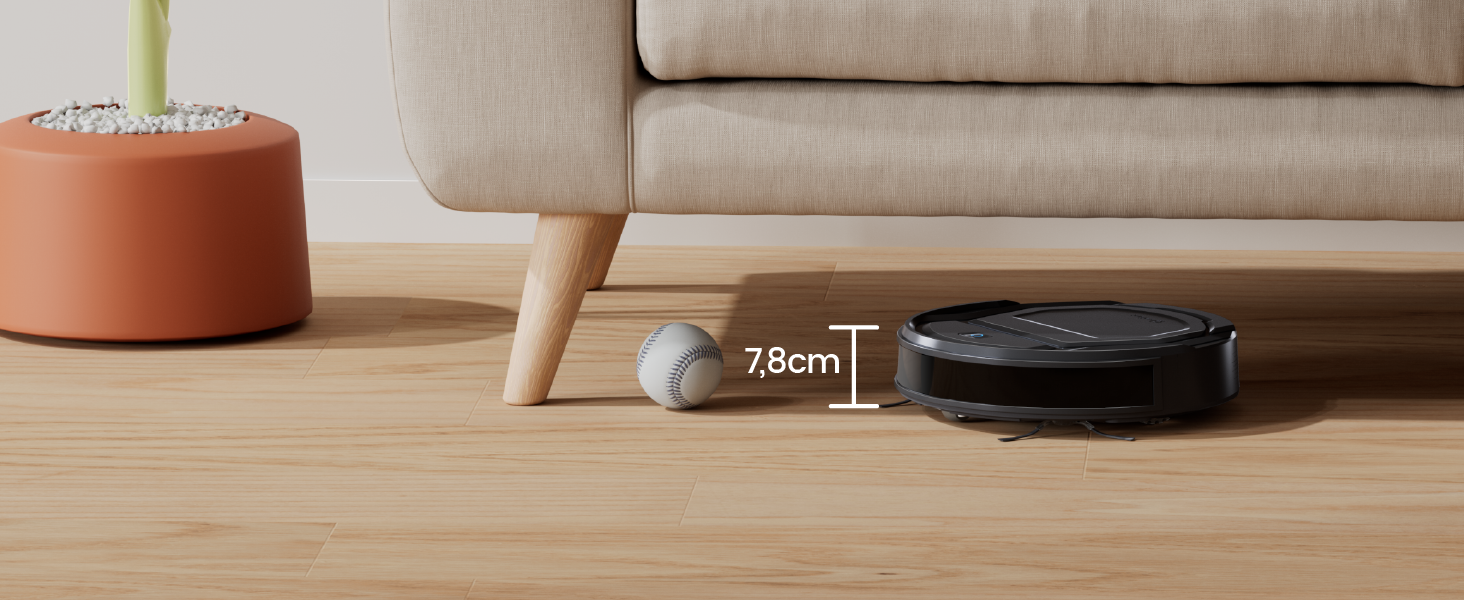 Робот-пилосос LEFANT M210P: 2200Pa, Wi-Fi, Bluetooth, 6 режимів, для твердих підлог та шерсті тварин