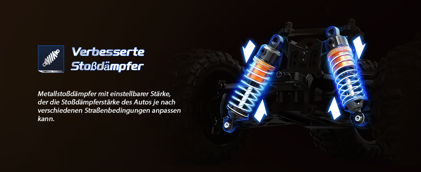 Радіокерований позашляховик 1:14 4WD RC авто для дорослих та дітей, швидкість 40+ км/год, 2 акумулятори 1300mAh, комплект коліс