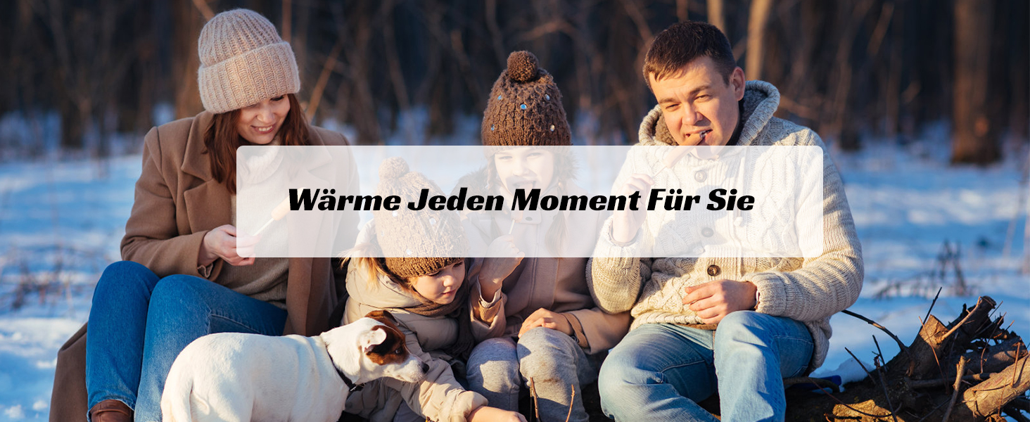 Електричний грілка для рук FANDLISS 6000 mAh, 2 шт. - багаторазовий, з USB зарядкою, для кемпінгу, на відкритий простір, на подарунок, чорний