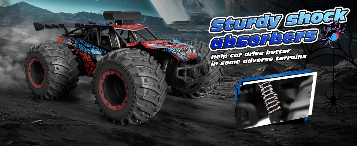 RC Truck Tecnock 1:20 Позашляховик на радіокеруванні з LED, 2 акумулятори, 10 км/год, 2.4 GHz, для хлопчиків та початківців