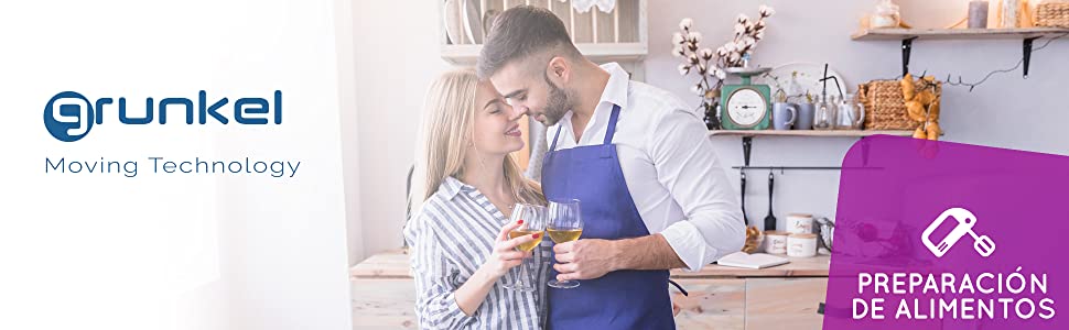 Міксер Grunkel AM-350TURB05BOWL з 5 швидкостями, білий (350 Вт) - з чашею та набором насадок для замішування та збивання