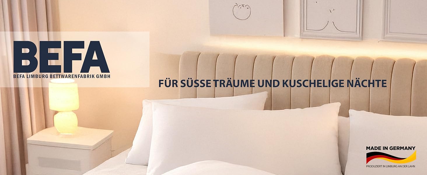 BEFA NATUR Daunendecke 135x200 см: 100% натуральний пух, 560 г, для алергіків, Made in Germany