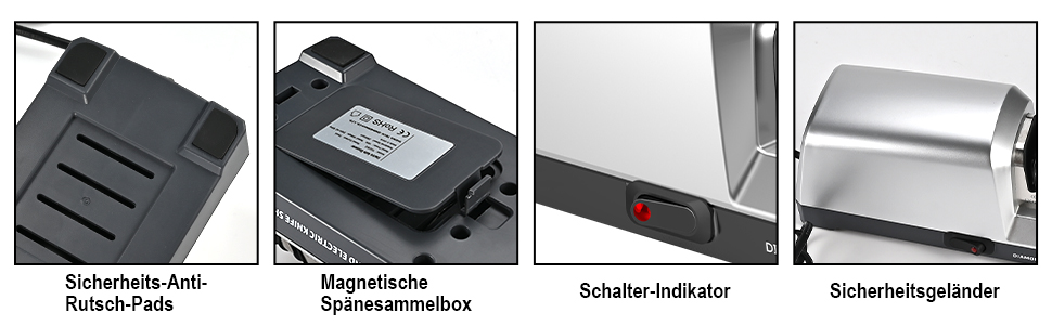 Електричний точило для ножів Herboom, 3-ступенева система з алмазним покриттям, для грубого шліфування, ремонту та заточування ножів