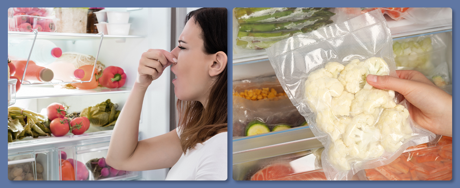 Вакууматор 5 в 1 для продуктів з вбудованим різаком та функцією Sous Vide, вакуумний пакувальник з набором пакетів та шлангом, чорний