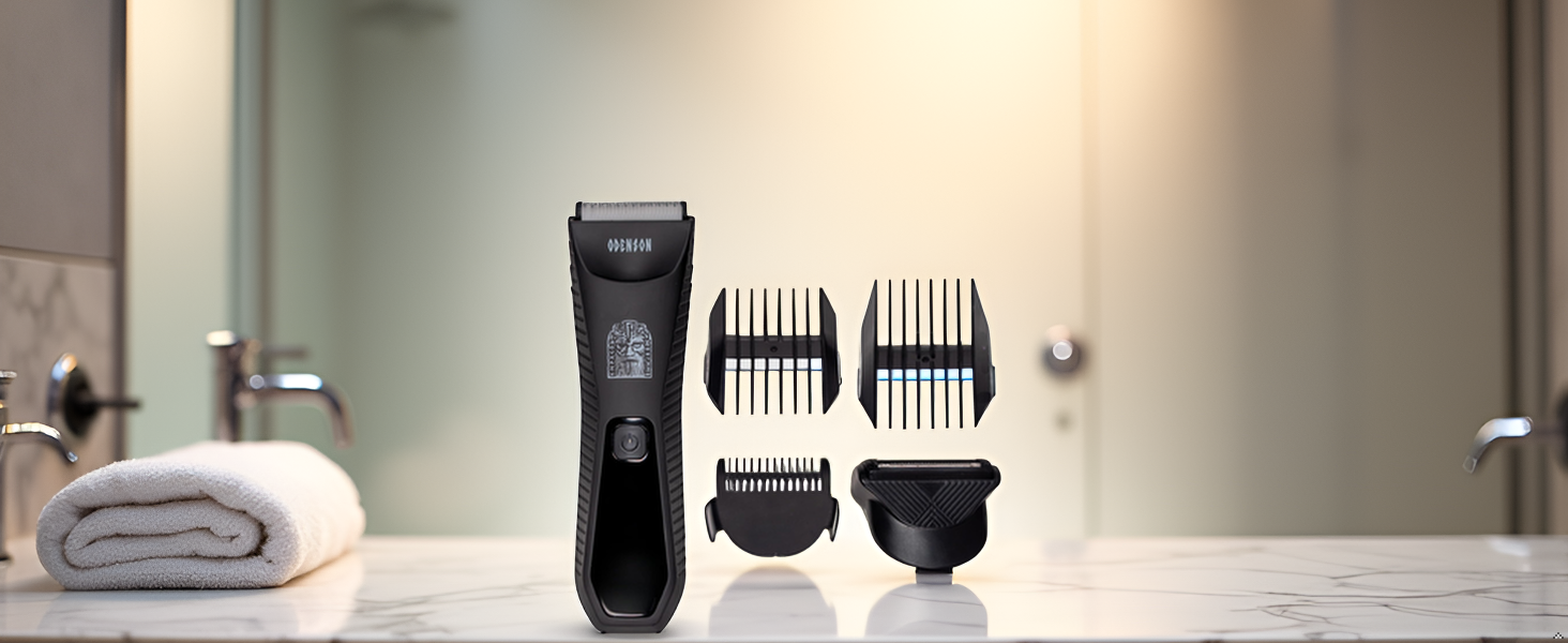 Odenson Stone Shaver: Бездротовий водонепроникний тример для гоління бороди та тіла, набір для догляду за чоловіками