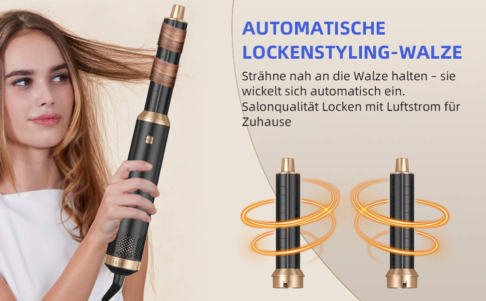 Airstyler 5 в 1 з автоматичним завивачем та насадкою-щіткою для об'єму, локонів та вирівнювання волосся (EU)