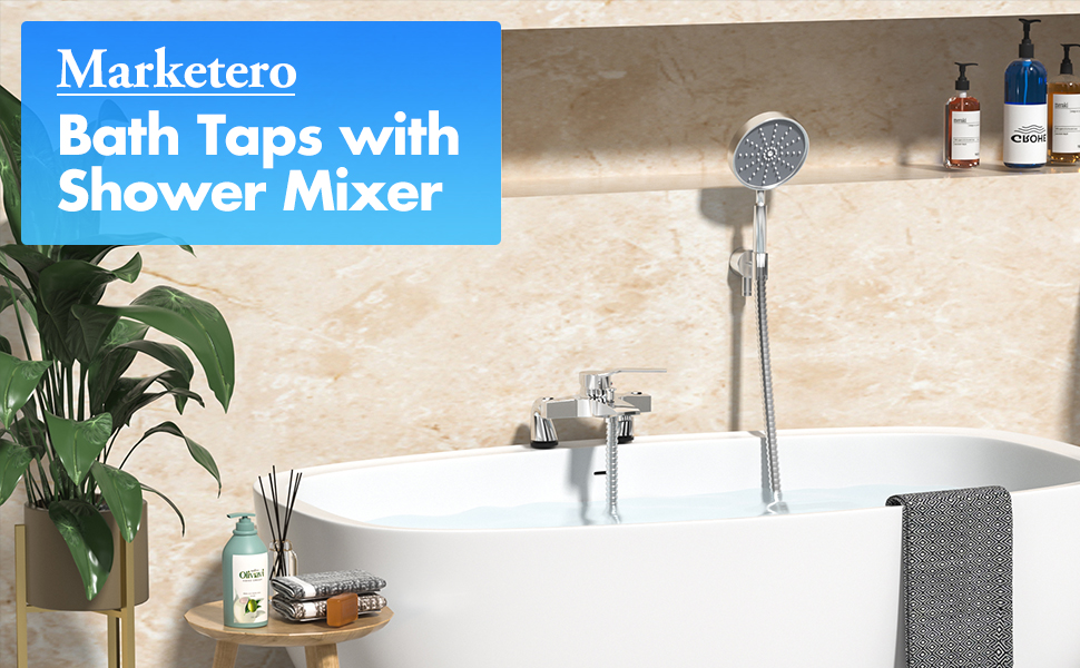 Сучасний змішувач для ванни та душу з двома виходами, керамічним клапаном, латунний, хром. Змішувач для ванни та душу для ванної кімнати.