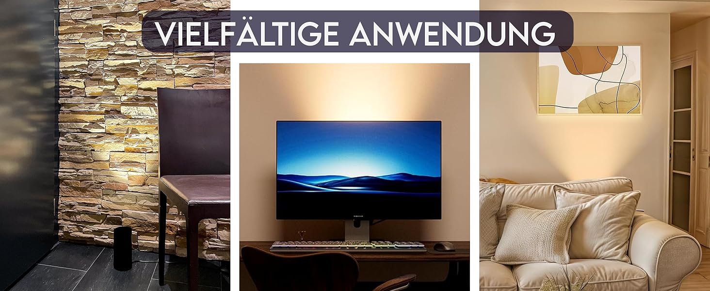 LED прожектор для підлоги (2 шт) білий 6W, напольний світильник для непрямого освітлення вітальні, з лампою GU10 230V, тепле біле світло 2700K