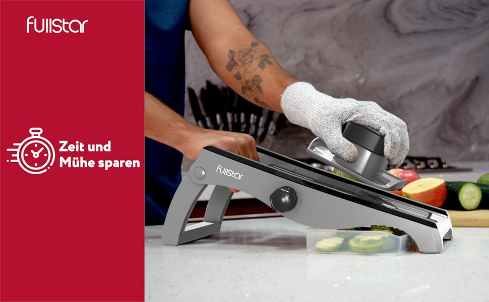 Мандоліна для овочів 7-в-1 з нержавіючої сталі: нарізчик, тертка, слайсер для овочів та фруктів - кухонний гаджет