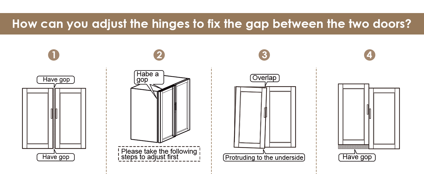 Сервант HOCSOK 140 см: кухонна шафа з 2 регульованими полицями, буфет з 3 висувними ящиками та 4 дверцятами, для вітальні, кухні, передпокою, білий & коричневий