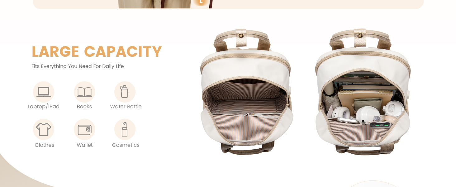 LOVEVOOK Рюкзак для жінок, 15.6 дюймів, рюкзак для школи, дівиччий рюкзак з відділенням для ноутбука, водонепроникний, для подорожей, роботи, навчання, рюкзак для університету, офісу, відпочинку, 15.6 дюймів, 1 світло-зелено-бежевий