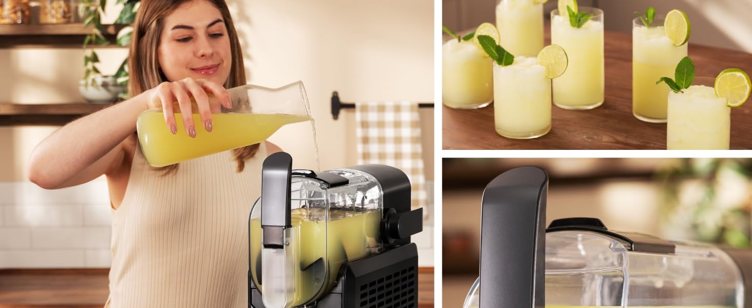 Машина для приготування крижаного напою Cecotec Slush-Eis 2.6L Twist&Ice 2600 з 6 режимами, сенсорне керування