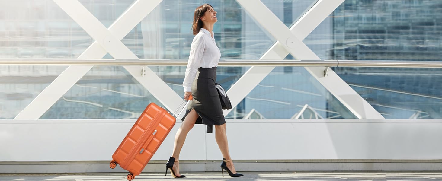 Набір валіз KONO 4 шт. з ABS-пластику з TSA замком: M, L, XL (білий)