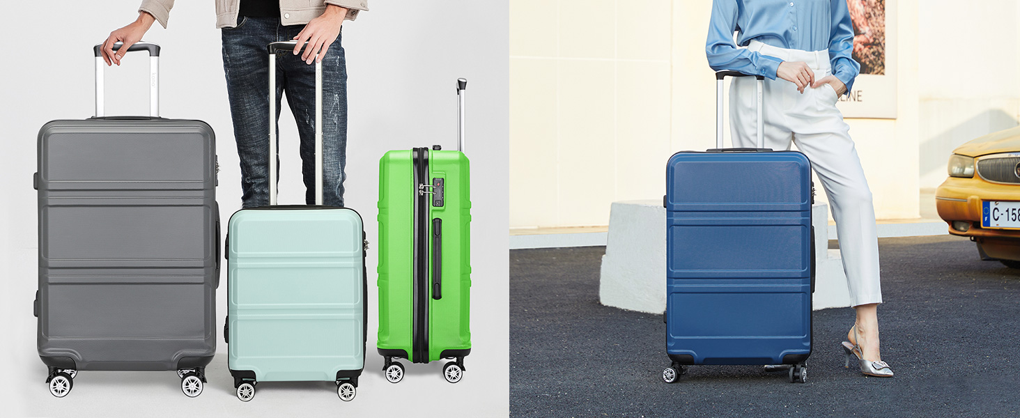 KONO Чемодан-Тролей Рожеве Золото (55 см)