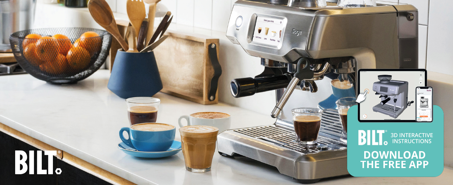 Кавомашина Sage The Barista Express з вбудованим млином та капучинатором – чорний трюфель