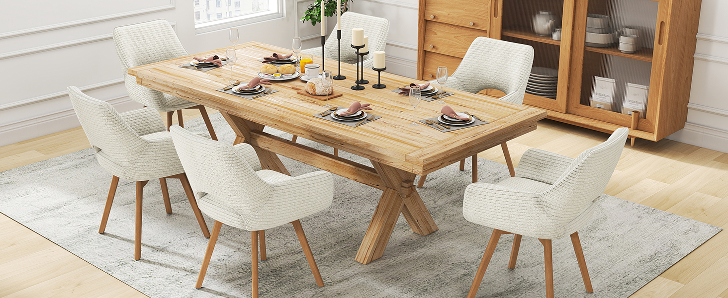 Набір з 4 обертових стільців для їдальні з підлокітниками, м'який стілець з металевими ніжками, оксамитовий, бежевий