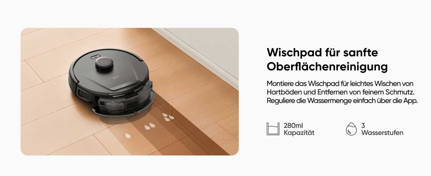 Робот-пилосос eufy L60 з авто-порожненням та функцією миття, 5000Pa, Anti-Hair, iPath-лазерна навігація, для твердих підлог