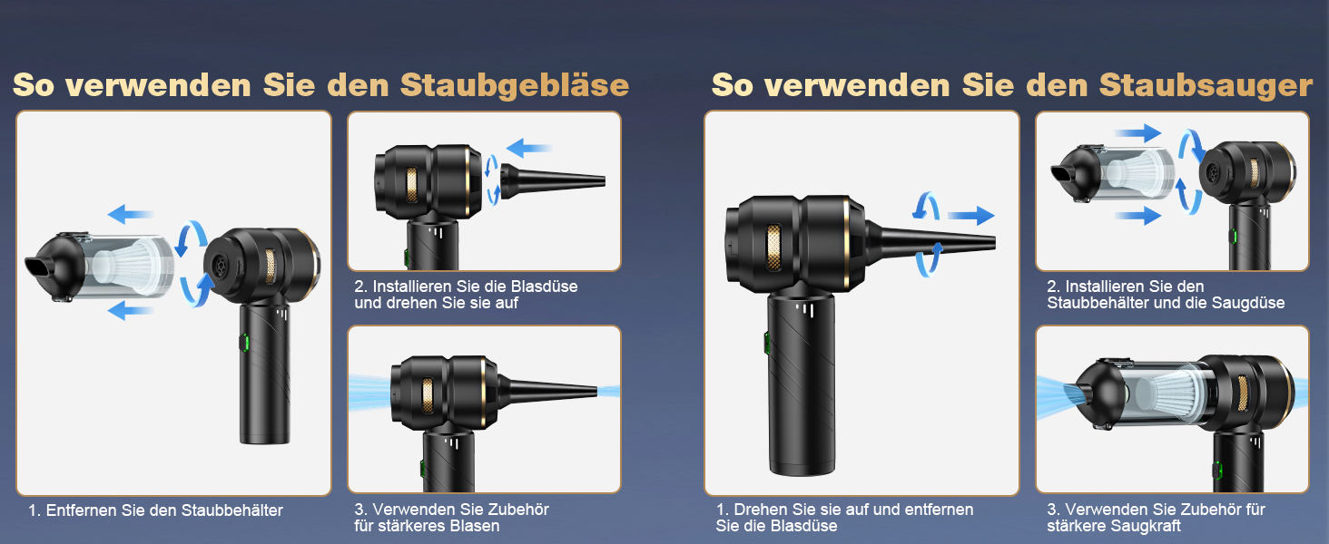 Акумуляторний ручний пилосос 4-в-1 для авто та дому, потужність 28000Па, бездротовий пилосос для прибирання шерсті тварин, кухні та офісу