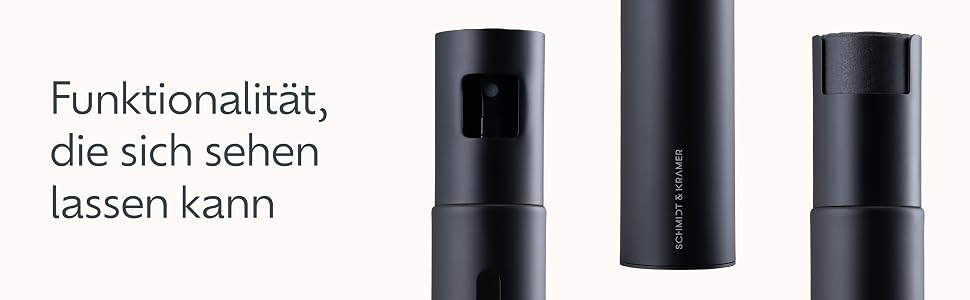 Розпилювач для олії та оцту SCHMIDT & KRAMER, скляна пляшка з нержавіючої сталі для точного дозування, колір Midnight