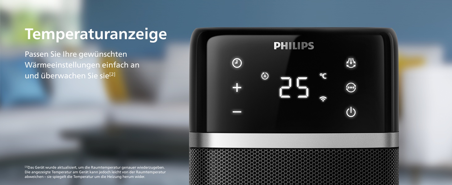 Теплова завіса-обігрівач Philips Smart 5000 серії, 2000 Вт, чорний