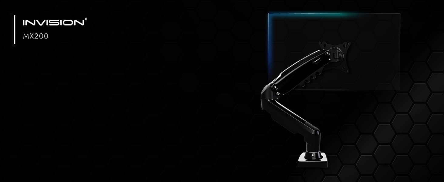 Кріплення для монітора Invision MX200, 19-32 дюйми, VESA 75/100 мм, регульоване, для офісу та дому