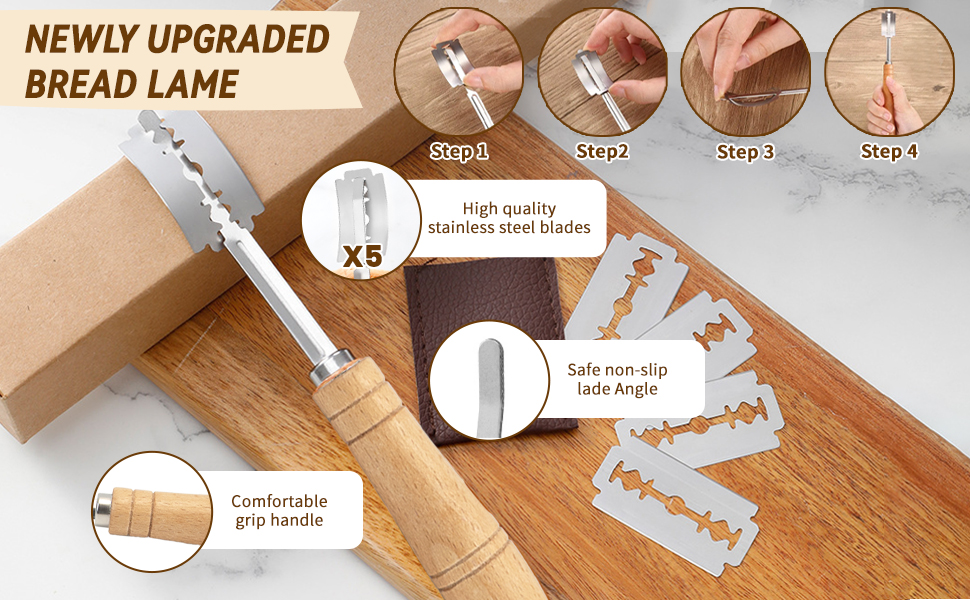 Набір для закваски: повний комплект з банкою, формами для перевірки закваски (9 дюймів кругла, 10 дюймів овальна), 18 аксесуарів для випічки, подарунок для професіоналів та домашніх пекарів