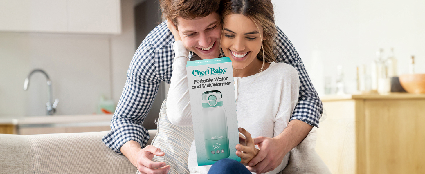 Портативний підігрівач пляшечок для дитини, швидкий нагрів, акумулятор 12000mAh, 2 режими нагріву (молоко/вода), об'єм 355мл, кришка з трубочкою