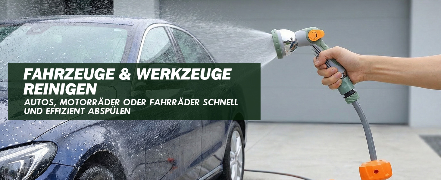Висувна касета для шланга на стіну, шланг +2м, садовий шланг з пістолетом для поливу, система повільного відмотування, фіксація шланга на будь-якій довжині, поворотна кріплення 180°, (38M)