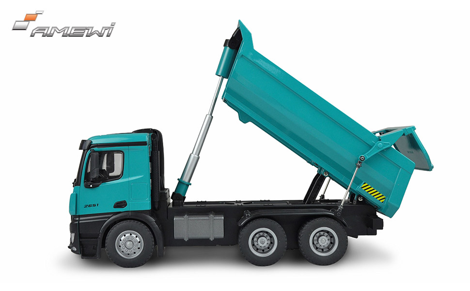 Модель автомобіля Mercedes-Benz Kipper PRO (Amewi 22533) 2.4GHz RTR, металевий кузов, бензиновий, з додатковим акумулятором