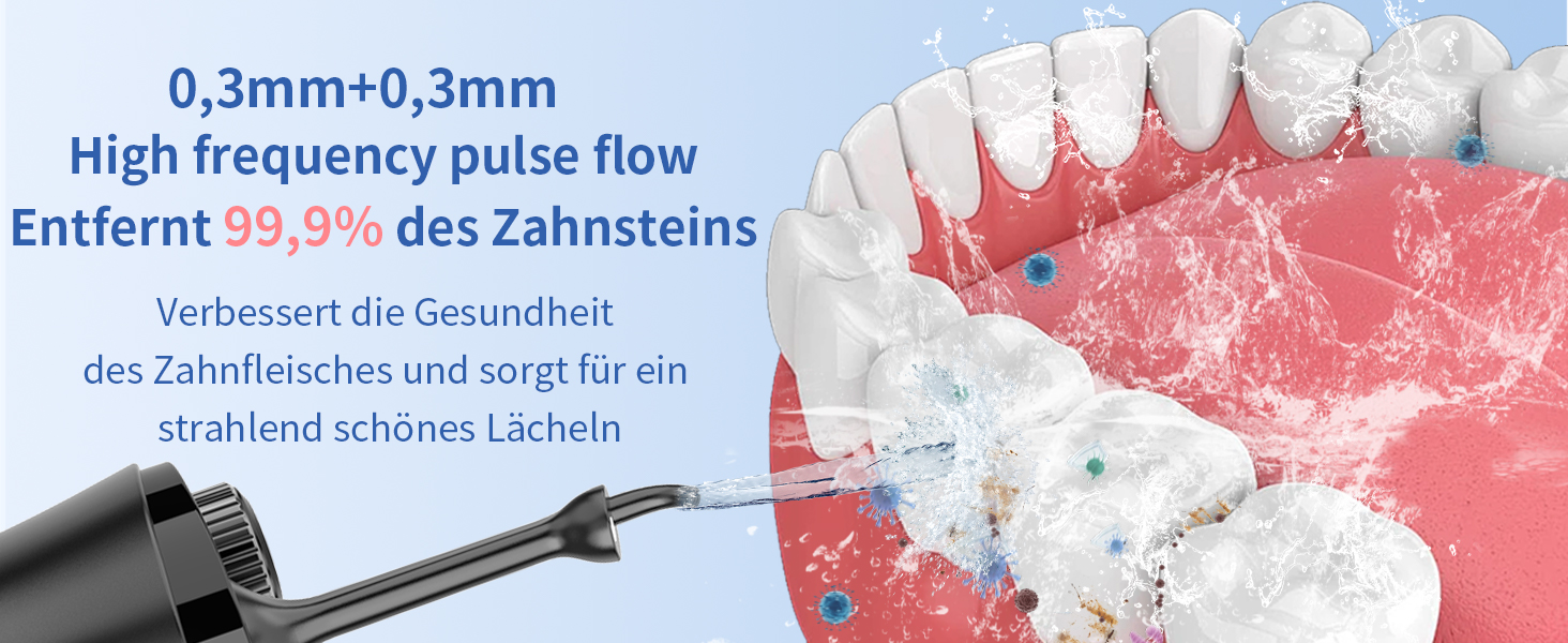 Електрична ірigator для порожнини рота VITCOCO бездротовий, 350 мл, 12 режимів, 5 насадок, чорний