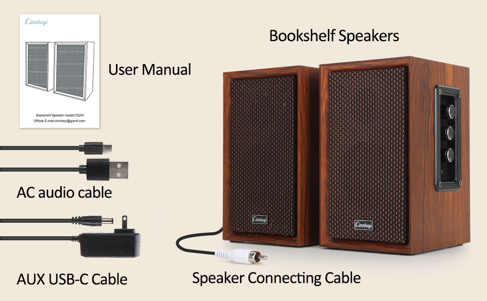 Дерев'яні колонки для ПК 2.0 40W – потужний бас, Hi-Fi, USB/Bluetooth, DSP, для ноутбука та комп'ютера