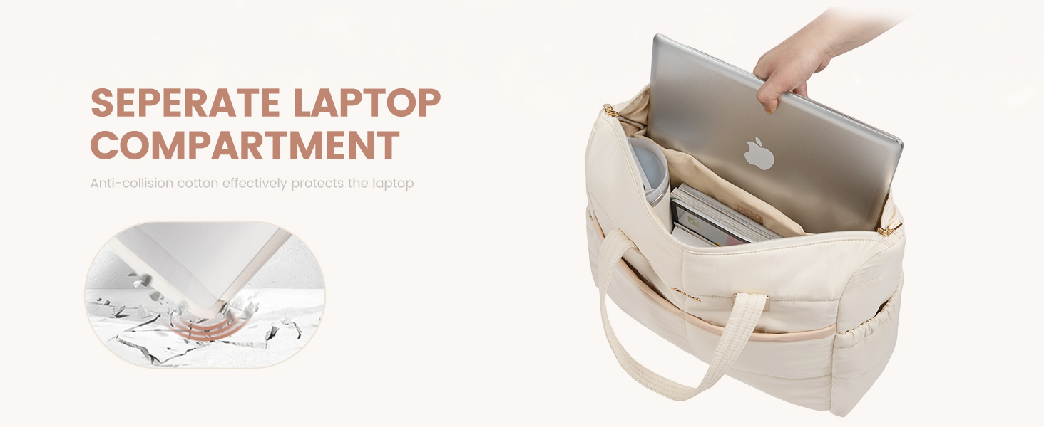 Сумка для ноутбука LOVEVOOK 15.6 дюймів, жіноча, містка, водонепроникна, для роботи, навчання, подорожей