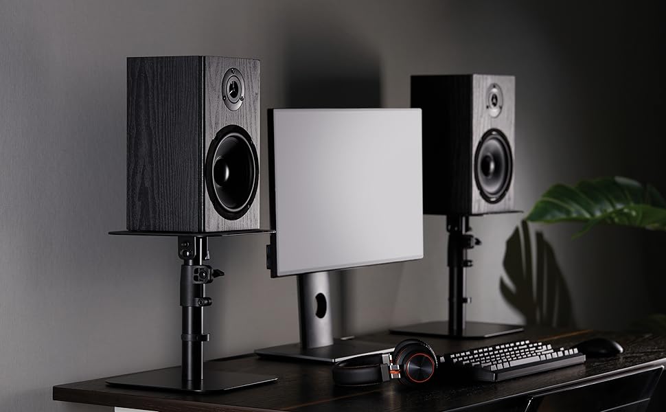 Кріплення для динаміків Mywall HS31L - 2 шт. (чорний) - настільний, нахил +/-15°, до 15 кг