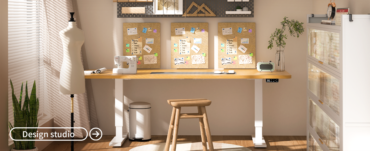 Електричний стіл MAIDeSITe з регулюванням висоти, 2 ніжки, 4 пам'яті, T1 Pro (Чорний)