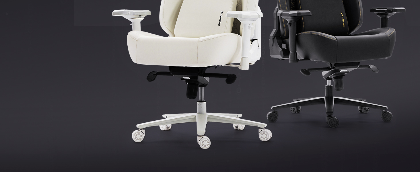 Ігровий крісло Dowinx 200 кг, ергономічний офісний крісло з 4D підлокітниками та підтримкою попереку, регульована висота, чорний