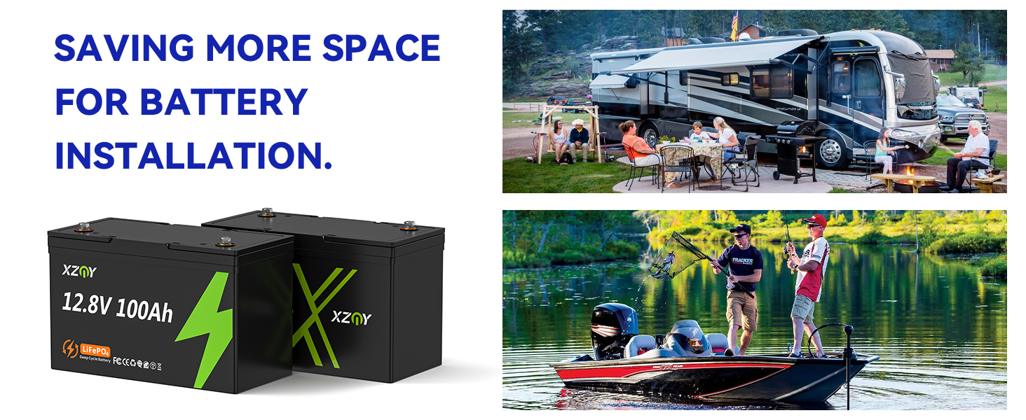 Акумулятор XZNY 12V 100Ah LiFePO4 Pro, 120A BMS, вихід 1536 Вт, для сонячної батареї, побутовий, автономний, комплект сонячних панелей