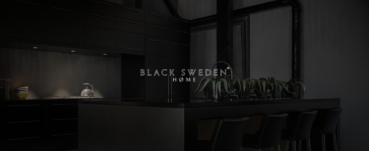 Набір млинів для солі та перцю Black Sweden Home - 22 см, керамічна кавомолка, чорна, 2 шт. и