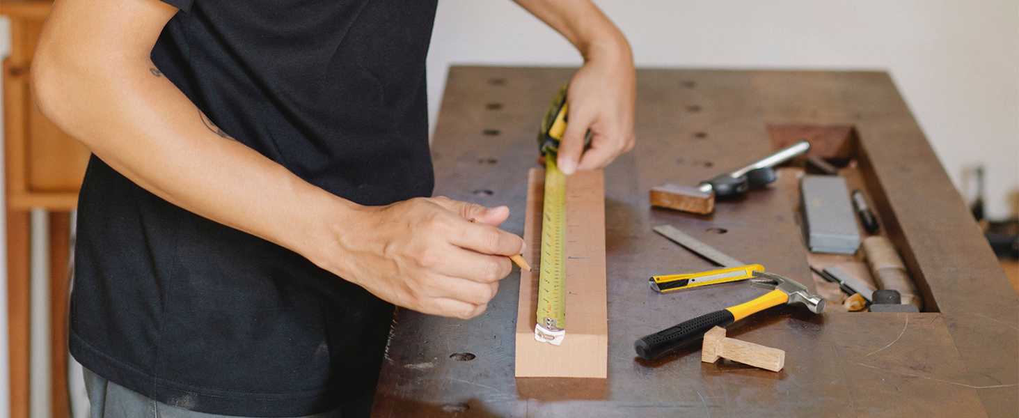 Набір інструментів CARTMAN 148 предметів для дому в пластиковому кейсі, синьо-жовтий