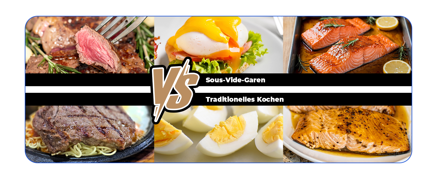 Су-від кухонний прилад Sous Vide Garer Stick 1000W з резервуванням, прецизійний посуд для приготування їжі, іммерсійний циркулятор