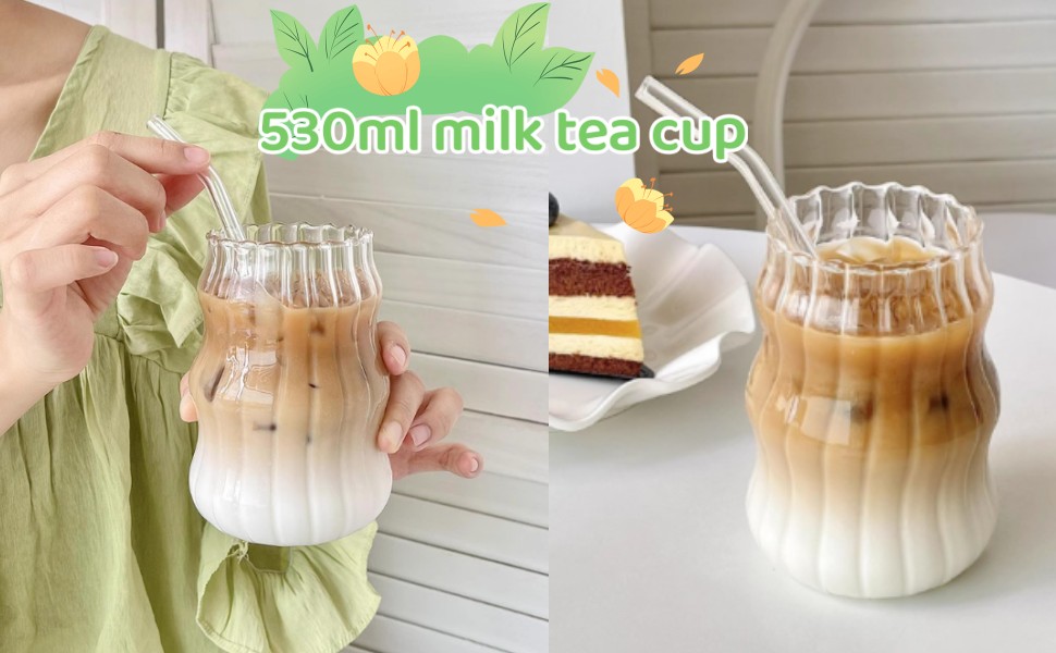 Набір з 4 келихів для капучино 530 мл Latte Macchiato Retro Origami Style для кави та багато іншого