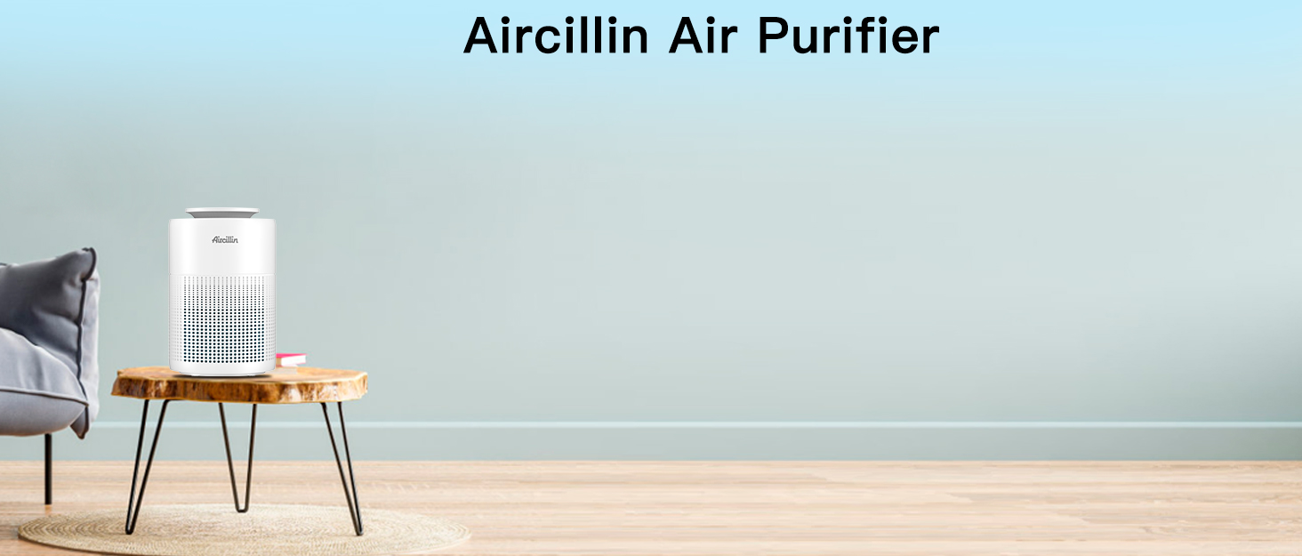 Очищувач повітря Aircillin для алергіків з HEPA-фільтром 4-в-1, 6Вт — від плісняви, пилу, пилку та шерсті тварин, з таймером, безшумний (23дБ) для спальні