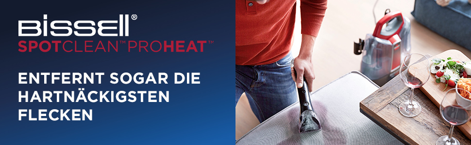 BISSELL SpotClean ProHeat: професійний пристрій для видалення плям + насадка 3-в-1 для килимів та диванів