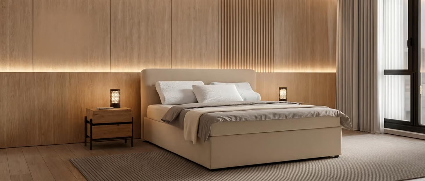 Ортопедична подушка для шиї Air Comfort Flow+ з дихаючим чохлом, піна з пам'яті, 60x40x15 см