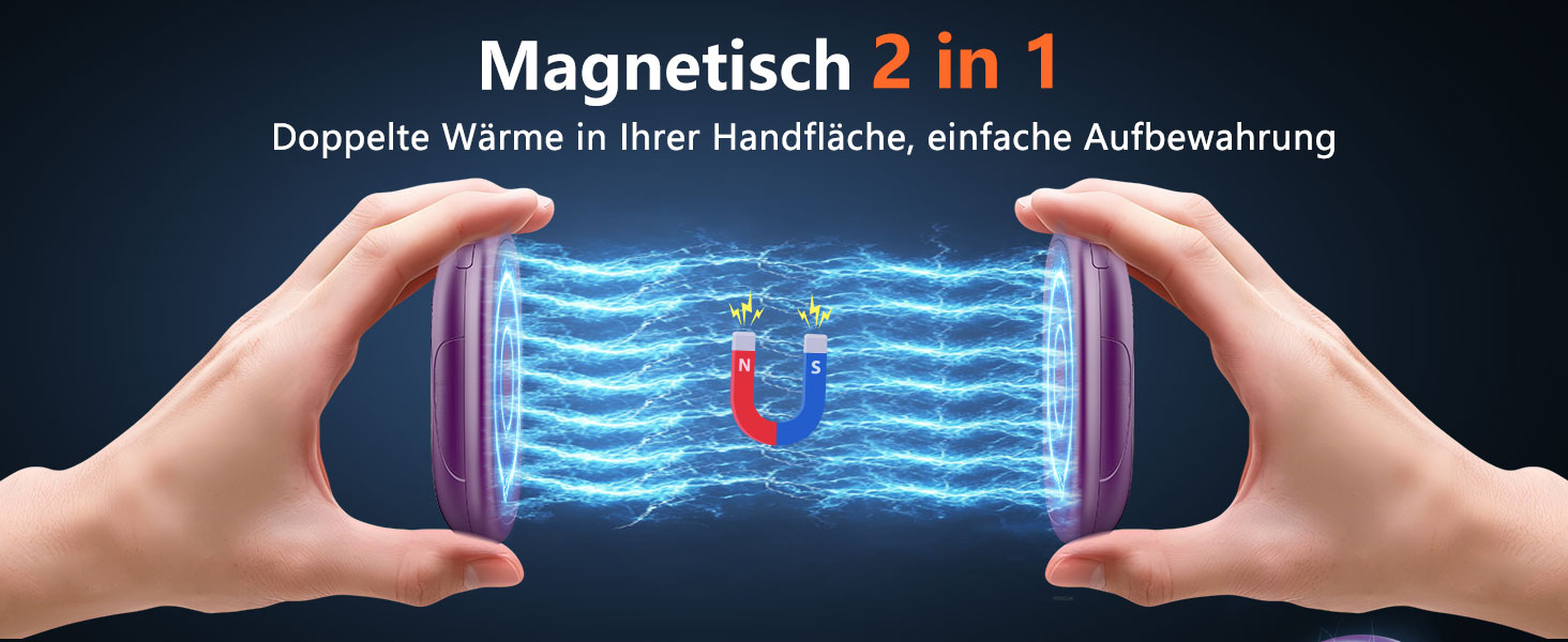 Електричні грілки для рук DDKJ - 2 шт. з LED-дисплеєм та 3 рівнями нагріву. Повторно заряджаються, для дітей, чоловіків та жінок.