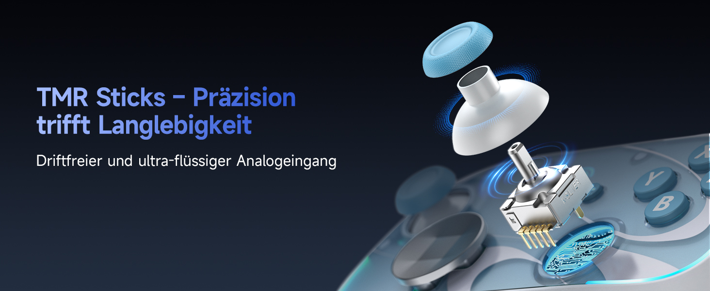 Контролер EasySMX S10 для Switch 2: Wake-up, Joystick, NFC, 1200mAh, знімний D-Pad, магнітні панелі, чорний