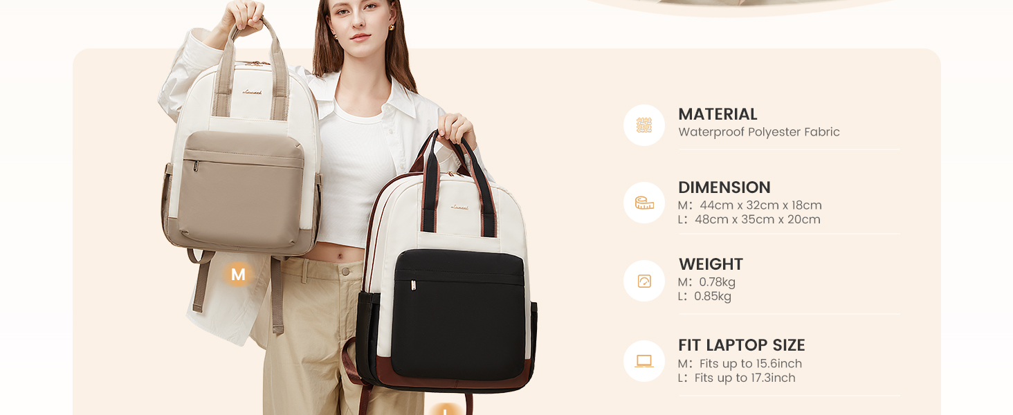 LOVEVOOK Рюкзак для жінок, 15.6 дюймів, рюкзак для школи, дівиччий рюкзак з відділенням для ноутбука, водонепроникний, для подорожей, роботи, навчання, рюкзак для університету, офісу, відпочинку, 15.6 дюймів, 1 світло-зелено-бежевий