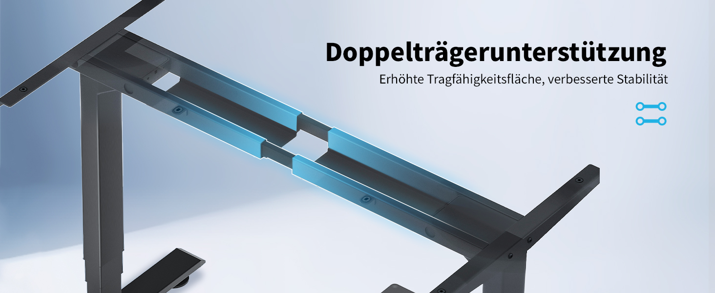 Електричний стіл MAIDeSITe T2 Pro Plus (Чорний) з регулюванням висоти, 2 мотори, 4 пам'яті, нагадування про зміну положення