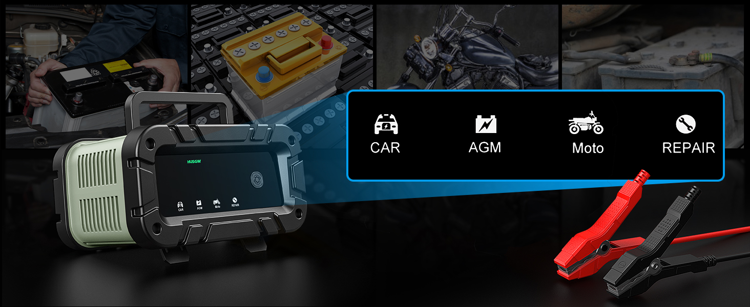 Автоматичний зарядний пристрій для акумуляторів з температурною компенсацією (10A)