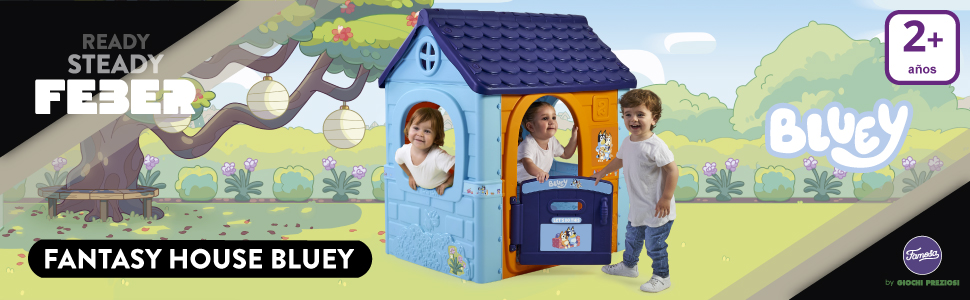 Дитячий будиночок Feber Bluey Fantasy, складаний, для вулиці та дому, міцний, 2-6 років, Famosa