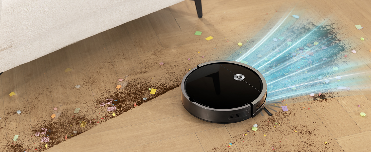 Робот-пилосос Vexilar W6 без функції миття, потужність 2800Pa, час роботи 140 хв, керування через додаток, голосове керування, безщітковий двигун, для шерсті тварин, килимів, твердих підлог